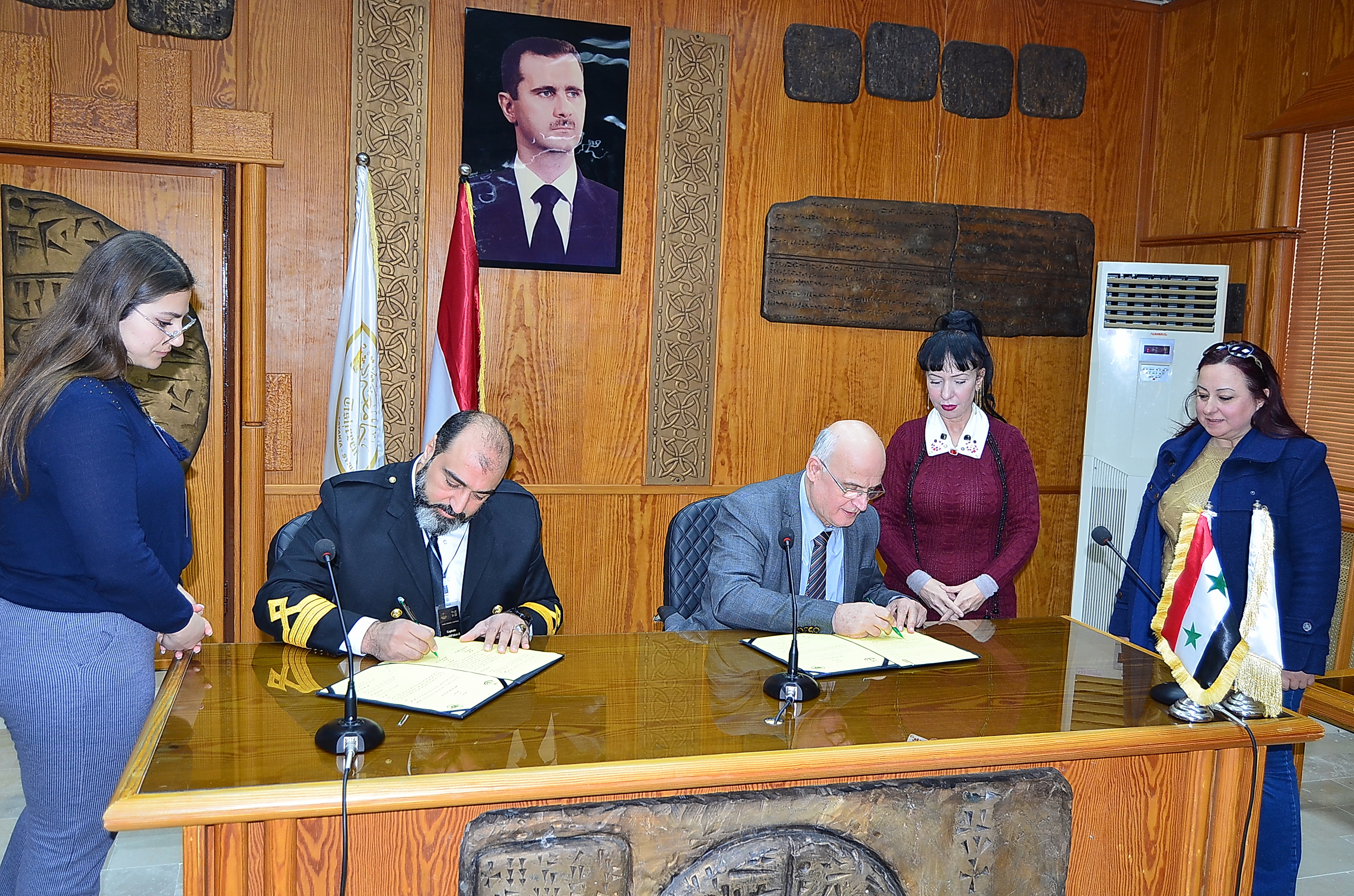 Tishreen University signs a memorandum of understanding with Mir Marine Shipping Company for cooperation in the field of marine sciences