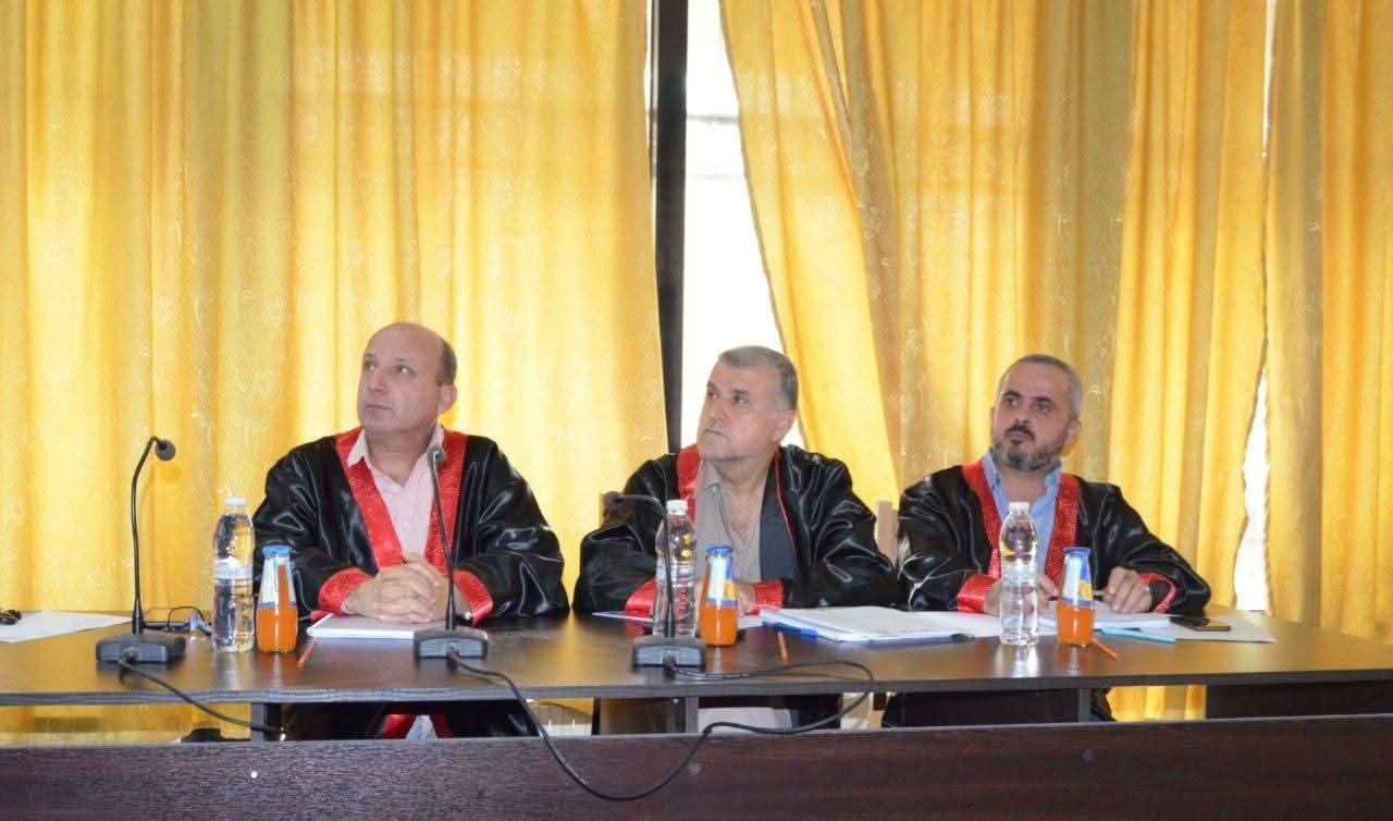 مناقشة علنية لرسالة ماجستير في كلية الهندسة المعلوماتية بجامعة اللاذقية - قسم البرمجيات ونظم المعلومات للباحثة "آية أحمد جمعة"