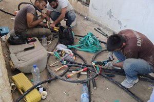 استعداداً للامتحانات.. مديرية الشؤون الهندسية تنفذ أعمال صيانة وتجهيزات كهربائية  