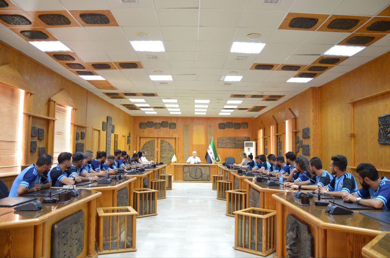 رئيس جامعة اللاذقية يستقبل القائمين على الدورة التدريبية الآسيوية