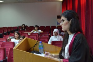 مناقشة رسالة الماجستير للباحثة في كلية الهندسة الزراعية ليلى ماعر سلمان ليلى ماهر سلمان