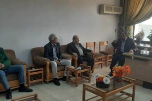 استقبل الأستاذ الدكتور موسى السمارة، عميد المعهد العالي لبحوث البيئة يوم الخميس الفائت الأستاذ الدكتور سمير كفا مدير التفرغ العلمي وممارسة المهنة في جامعة اللاذقية إضافة الى الاستاذ رامي، محاسب التفرغ العلمي. 