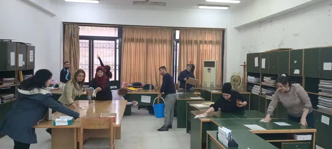 حملة النظافة داخل كلية الاقتصاد بتاريخ 3-10-2025