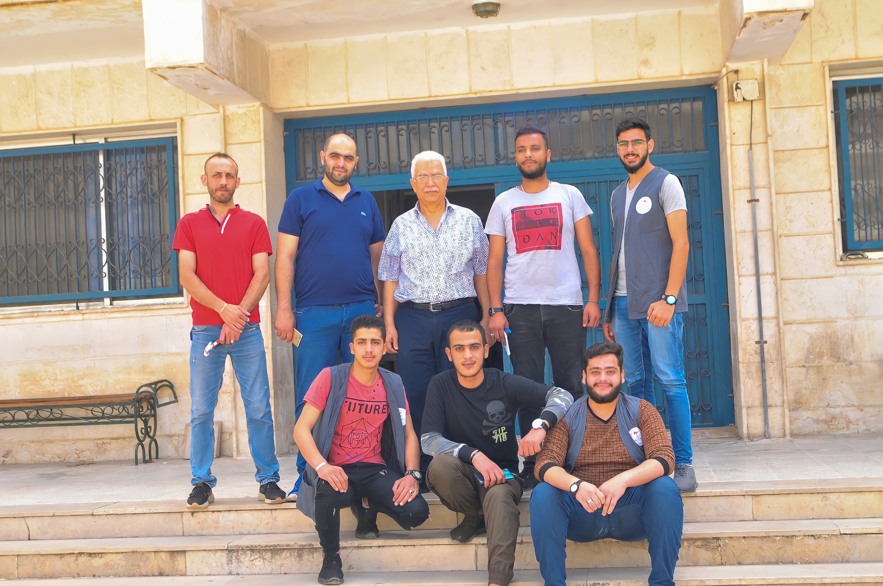 أعمال الصيانة في الكلية التطبيقية قبل بدء العملية الامتحانية