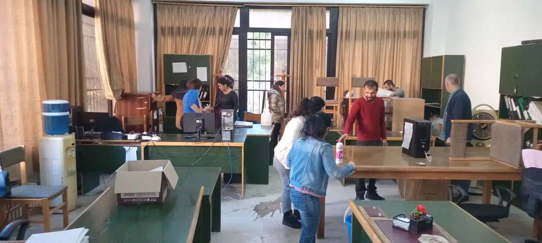 حملة النظافة داخل كلية الاقتصاد بتاريخ 3-10-2025