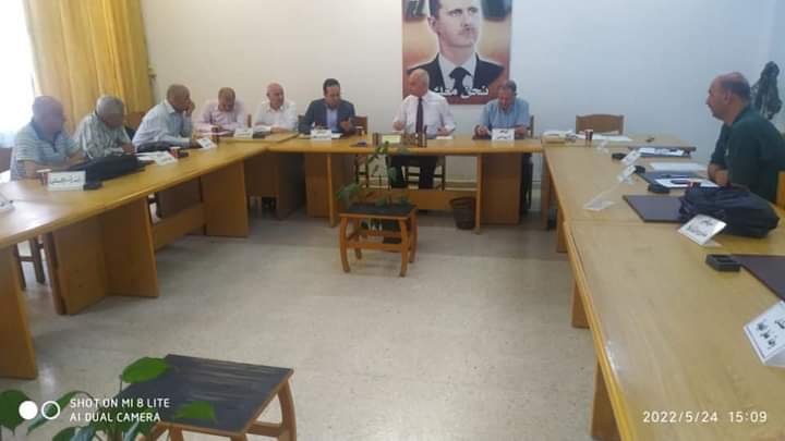 استقبال مجلس كلية الهندسة الزراعية الوفد التشيكي في المجلس الذي عقد في هذا اليوم