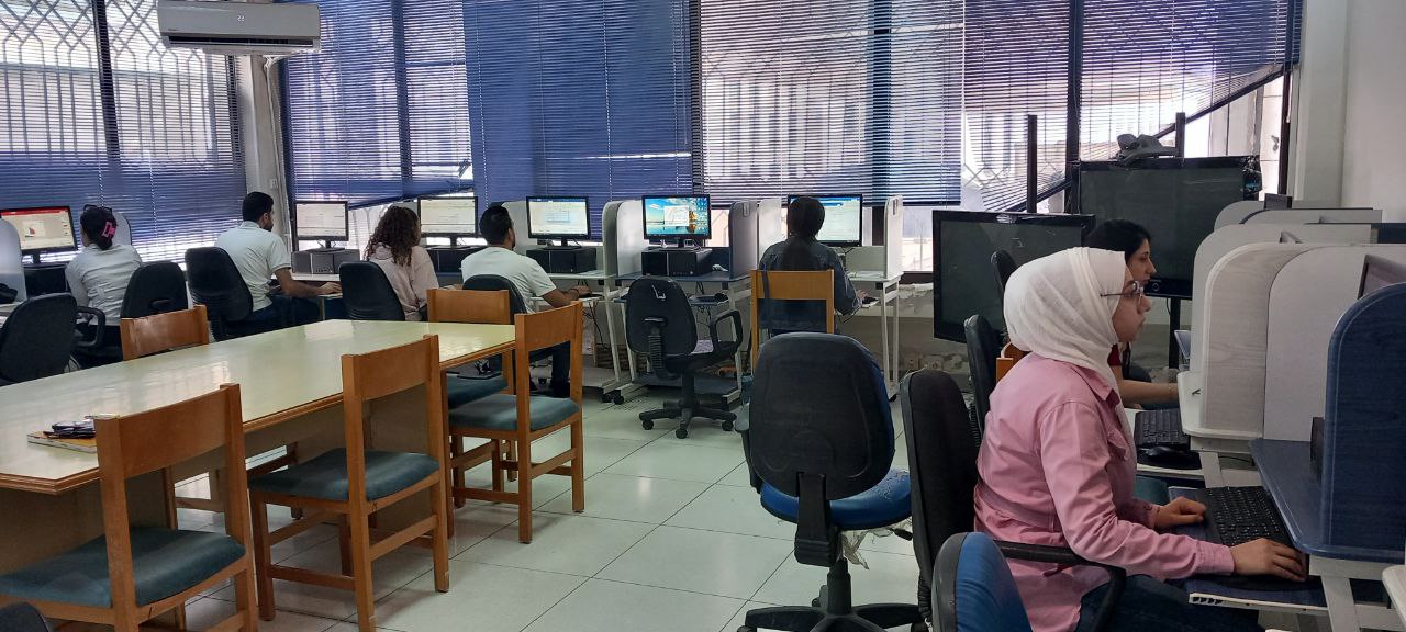 من أجواء امتحانات الرخصة الدولية لقيادة الحاسب (ICDL)