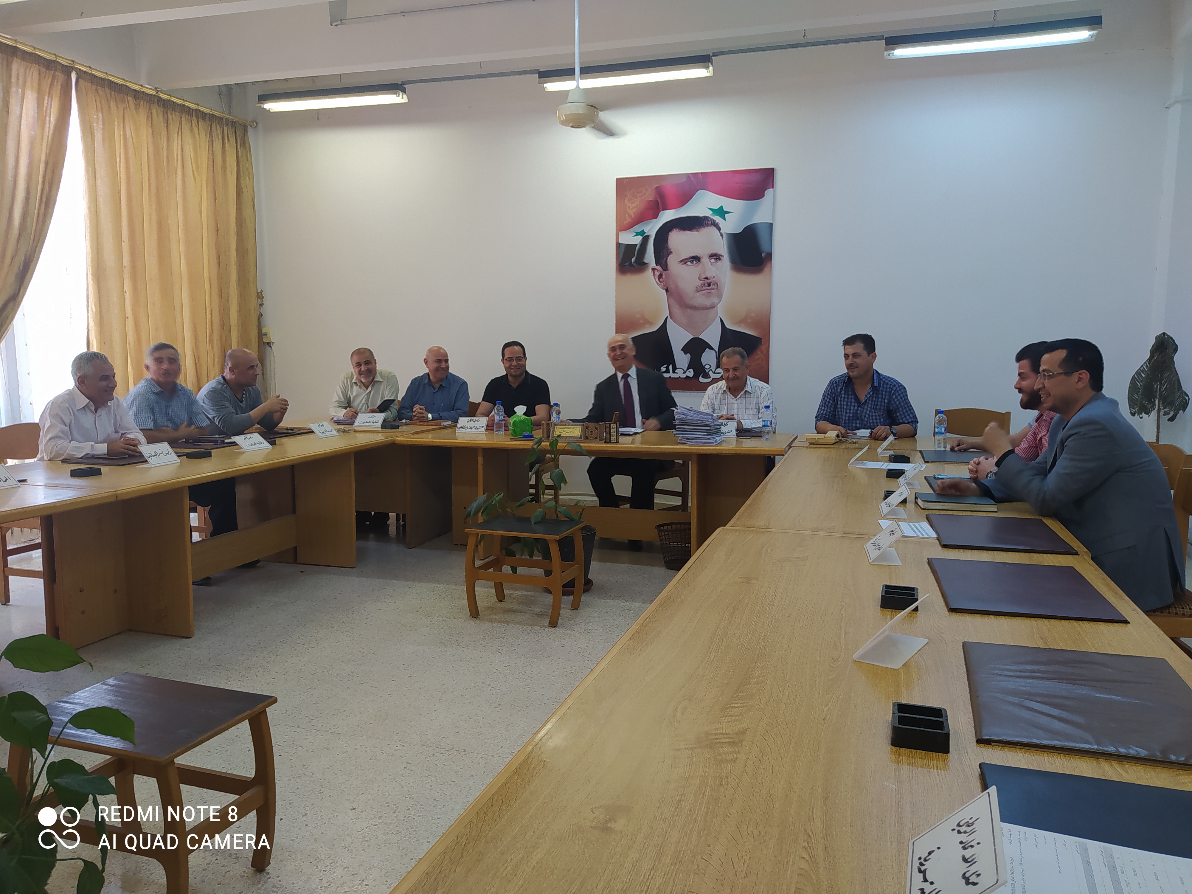 استقبال مجلس كلية الهندسة الزراعية الوفد التشيكي في المجلس الذي عقد في هذا اليوم