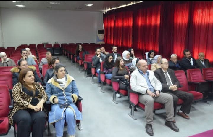 مقتطفات من المناقشة العلنية لرسالة الماجستير في قسم الثروة السمكية القاها الطالب احمد كنعان في قاعة السيمينار في المعهد العالي للبحوث البحرية