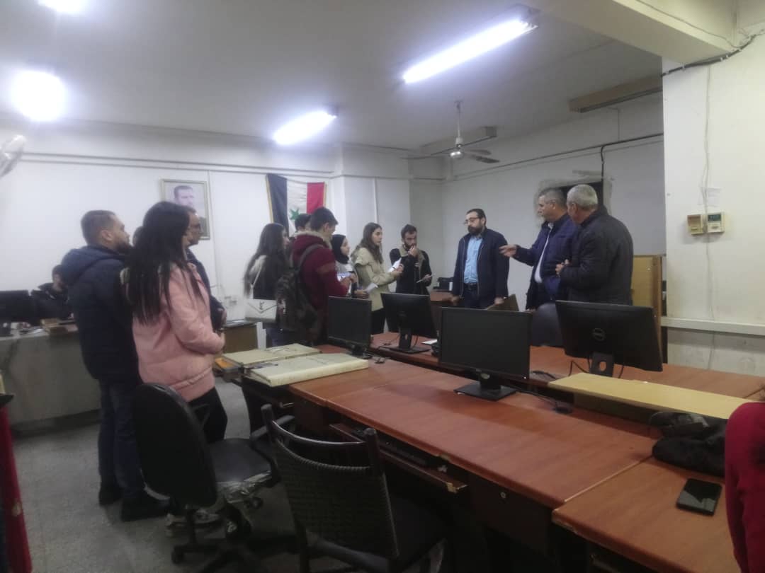 الزيارة العلمية إلى مديرية المصالح العقارية باللاذقية ضمن برنامج الاشراف الأكاديمي في كلية الهندسة المدنية