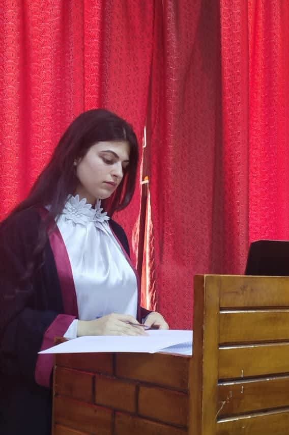 منح درجة الماجستير للطالبة حلا عدنان محمد في قسم الاحصاء والبرمجة