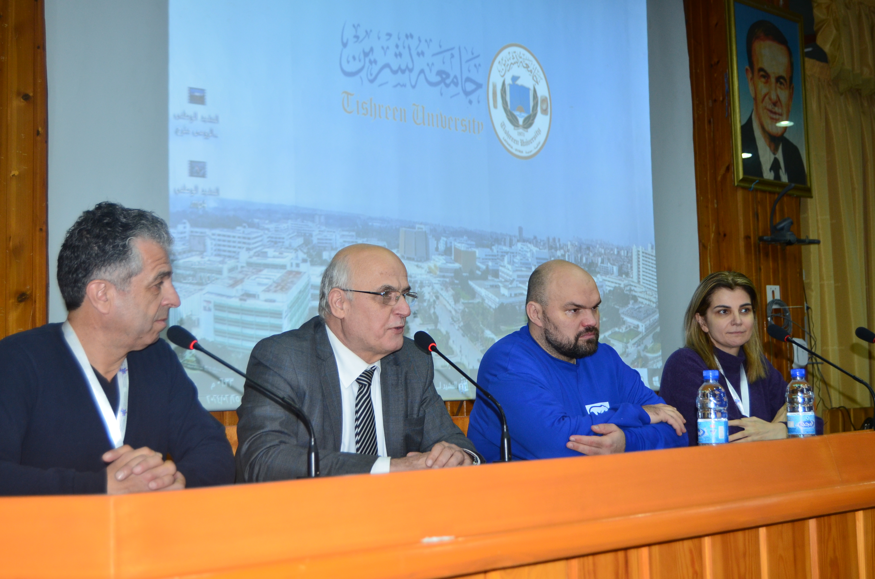 ملتقى الشباب السوري الروسي يزور جامعة تشرين ويلتقي رئيس الجامعة 