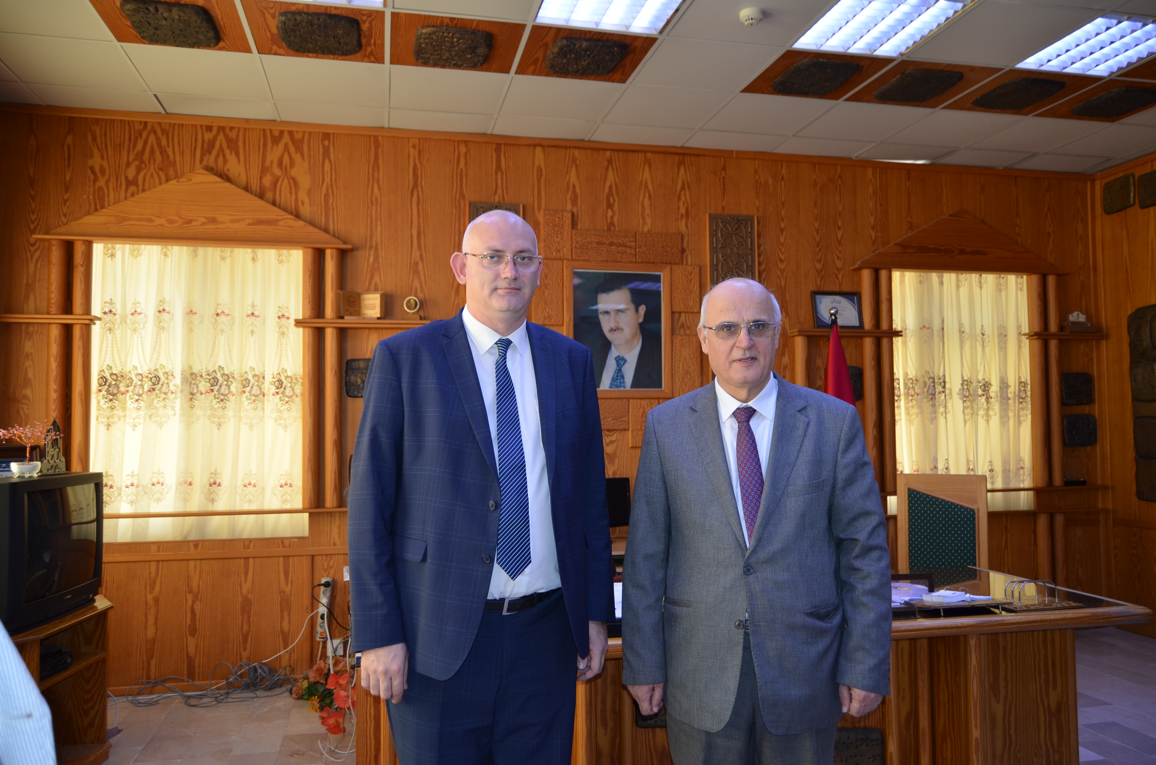 Tishreen University signs two cooperation agreements with the Higher Institute of Southern Sea Biology in the Russian Federation and Crimea Federal State University