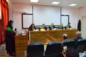 المناقشة العلنية لأطروحة الدكتوراة في كلية الاقتصاد -قسم إدارة الاعمال- بجامعة اللاذقية للباحثة نسرين سكيف