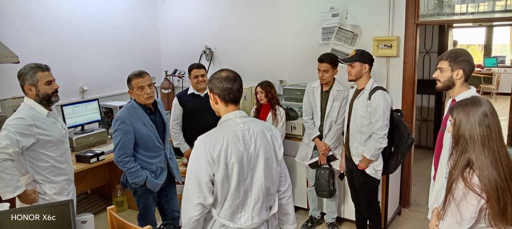 جولة طلاب السنة الخامسة من كلية الهندسة الزراعية قسم وقاية النبات