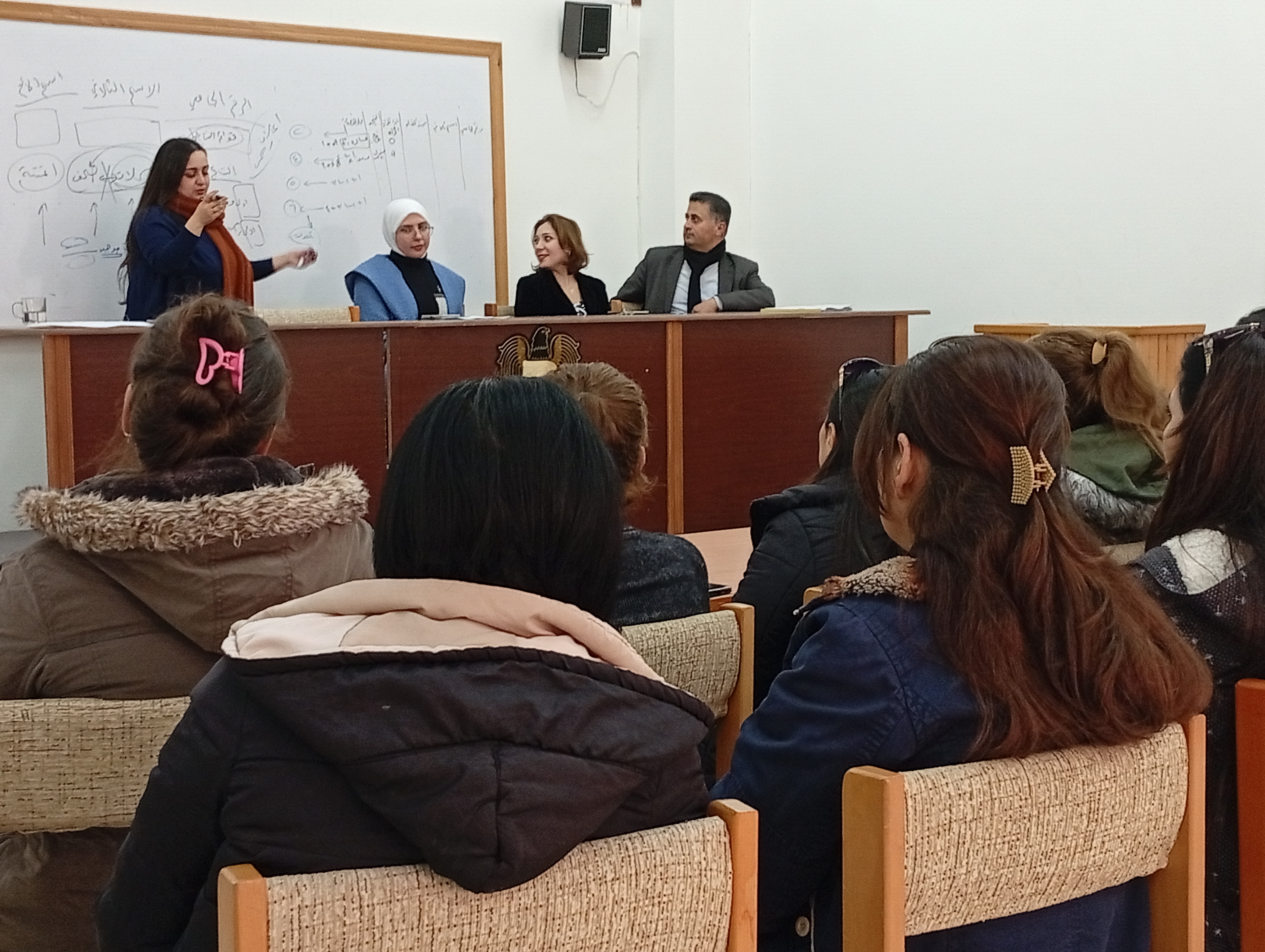 A meeting of the faculty administration with the examination divisions to clarify the new work plan.