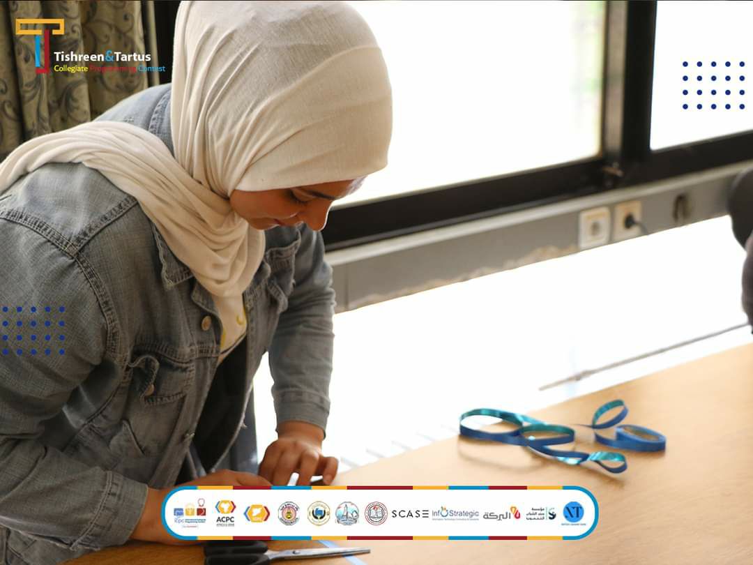 جزء من تحضيرات المسابقة البرمجية جامعة تشرين وطرطوس