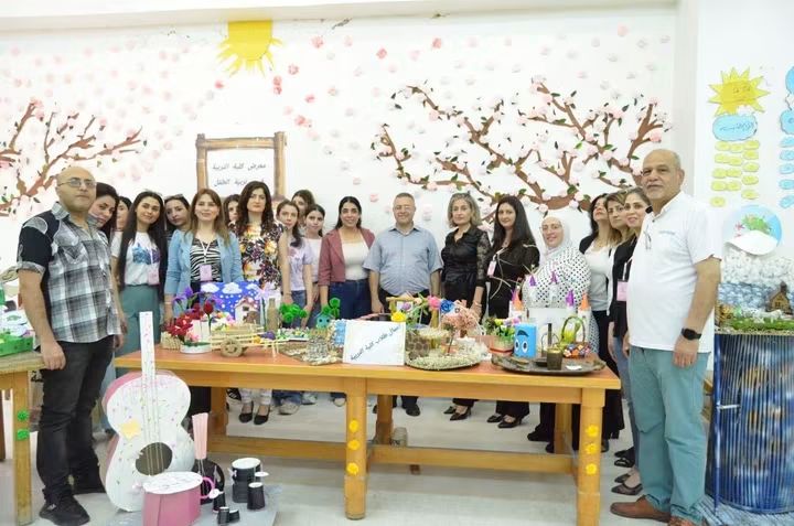 End-of-academic-year exhibition of student works at the College of Education.
