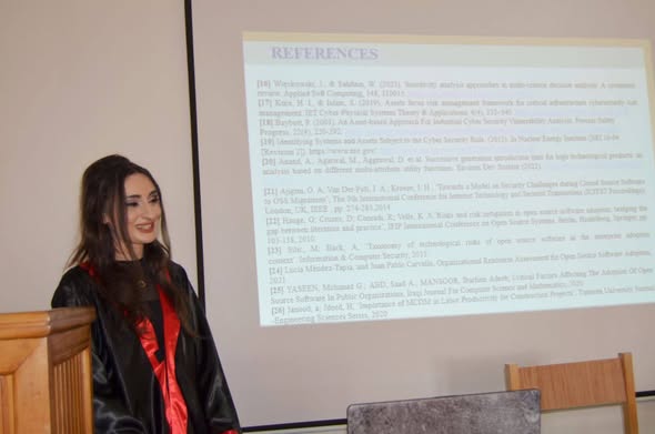 مناقشة علنية لرسالة ماجستير في كلية الهندسة المعلوماتية-قسم البرمجيات ونظم المعلومات  للباحثة  "ماريا أحمد شعبان