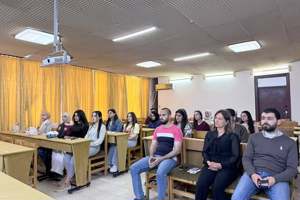 اجتماع عميد المعهد العالي لبحوث البيئة مع طلاب الدراسات العليا الجدد 