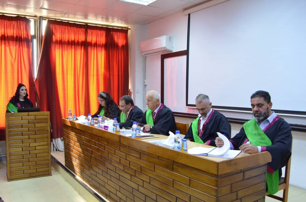 المناقشة العلنية لأطروحة الدكتوراة في كلية الاقتصاد -قسم إدارة الاعمال- بجامعة اللاذقية للباحثة نسرين سكيف