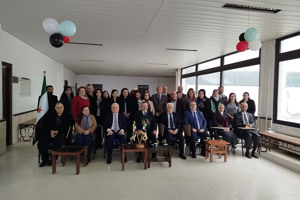 جانب من الاحتفال الذي أقامه المعهد العالي للغات في جامعة اللاذقية اليوم بمناسبة عيد التحرير