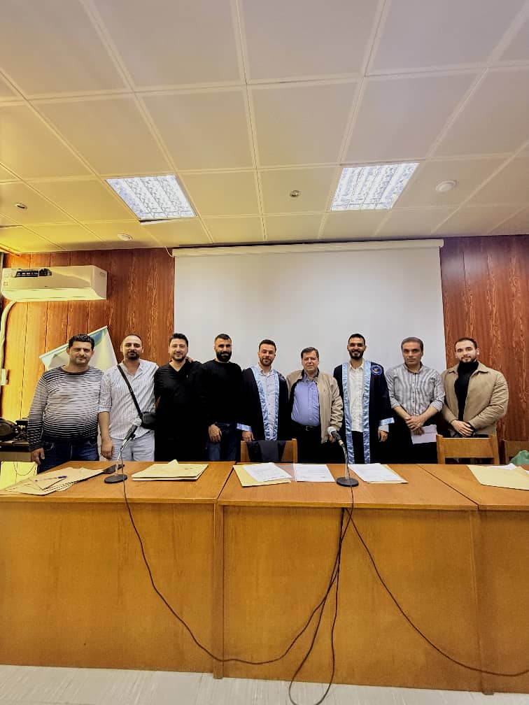  المناقشة العلنية لرسالة الماجستير المتميزة التي أعدها الدكتور (أحمد محمد زمزم) في قسم الجراحة