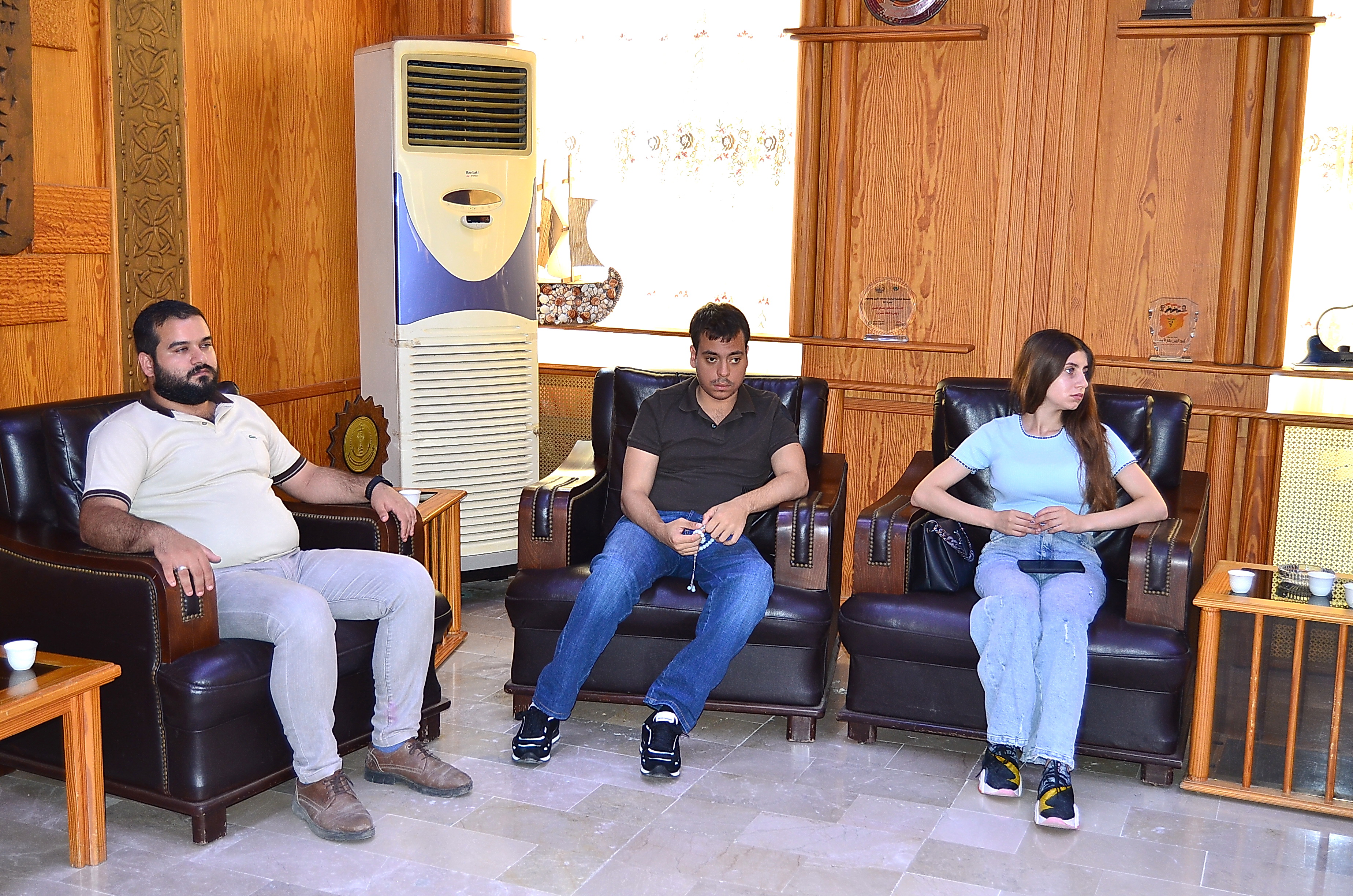 رئيس الجامعة يستقبل رئيس و اعضاء قيادة فرع جامعة تشرين للاتحاد الوطني لطلبة سورية