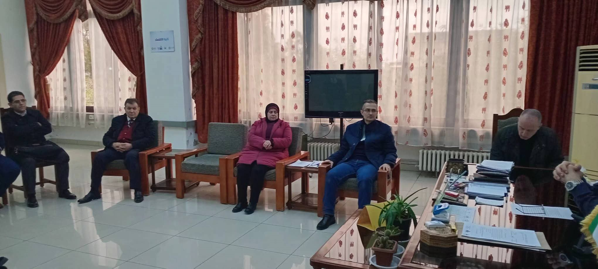 اجتماع مجلس كلية الاقتصاد يوم الاثنين 16-3-2026