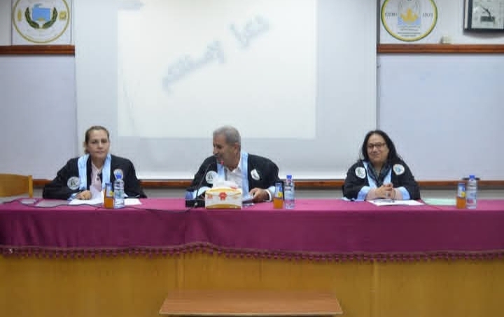 مقتطفات من المناقشة العلنية لرسالة الماجستير في قسم الثروة السمكية القاها الطالب احمد كنعان في قاعة السيمينار في المعهد العالي للبحوث البحرية