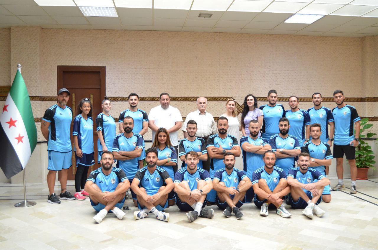 رئيس جامعة اللاذقية يستقبل القائمين على الدورة التدريبية الآسيوية