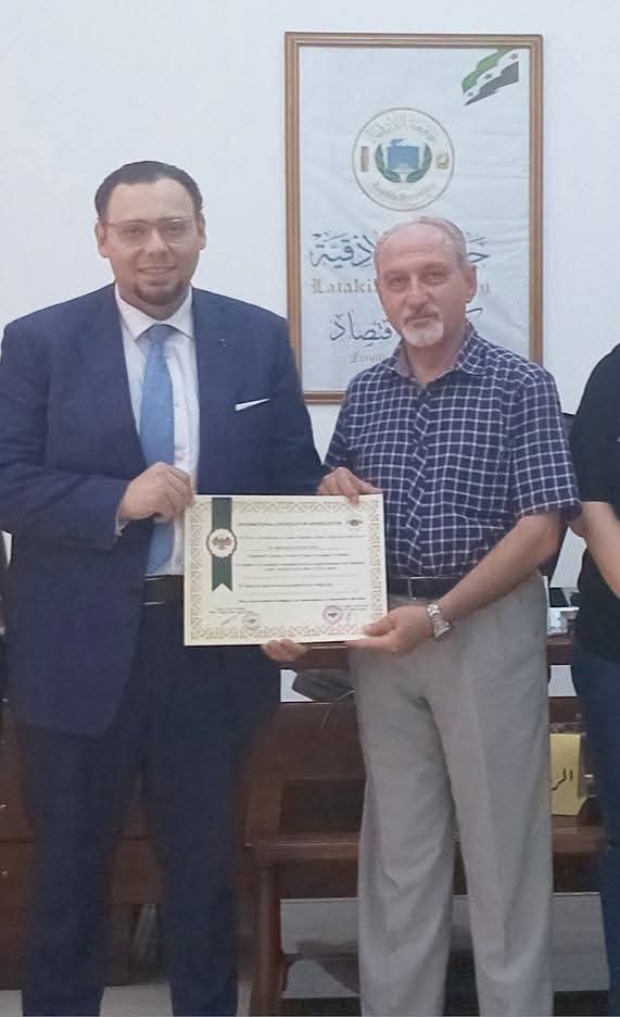 استقبال عميد كلية الاقتصاد للدكتور محمد زريق فرحات في زيارة لربط مخرجات التعليم الاكاديمي بمتطلبات سوق العمل