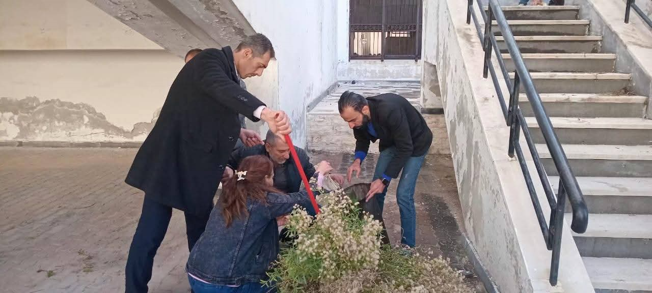 حملة النظافة في كلية الاقتصاد بمناسبة عيد التحرير