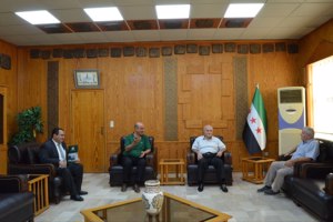 رئيس جامعة اللاذقية يلتقي وفداً من المعهد التقني للزراعة والموارد والبيئة