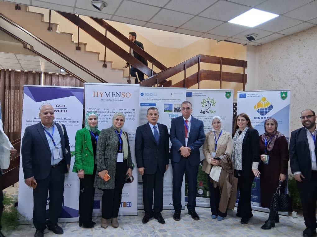 مشاركة المعهد العالي لبحوث البيئة-جامعة اللاذقية ممثلا" بعميده الأستاذ الدكتور موسى السمارة في مؤتمر الطاقة الخضراء الطاقة الشمسية والهيدروجين الأخضر والزراعة الذكية GE_MENA الجامعة الاردنية _ عمان
