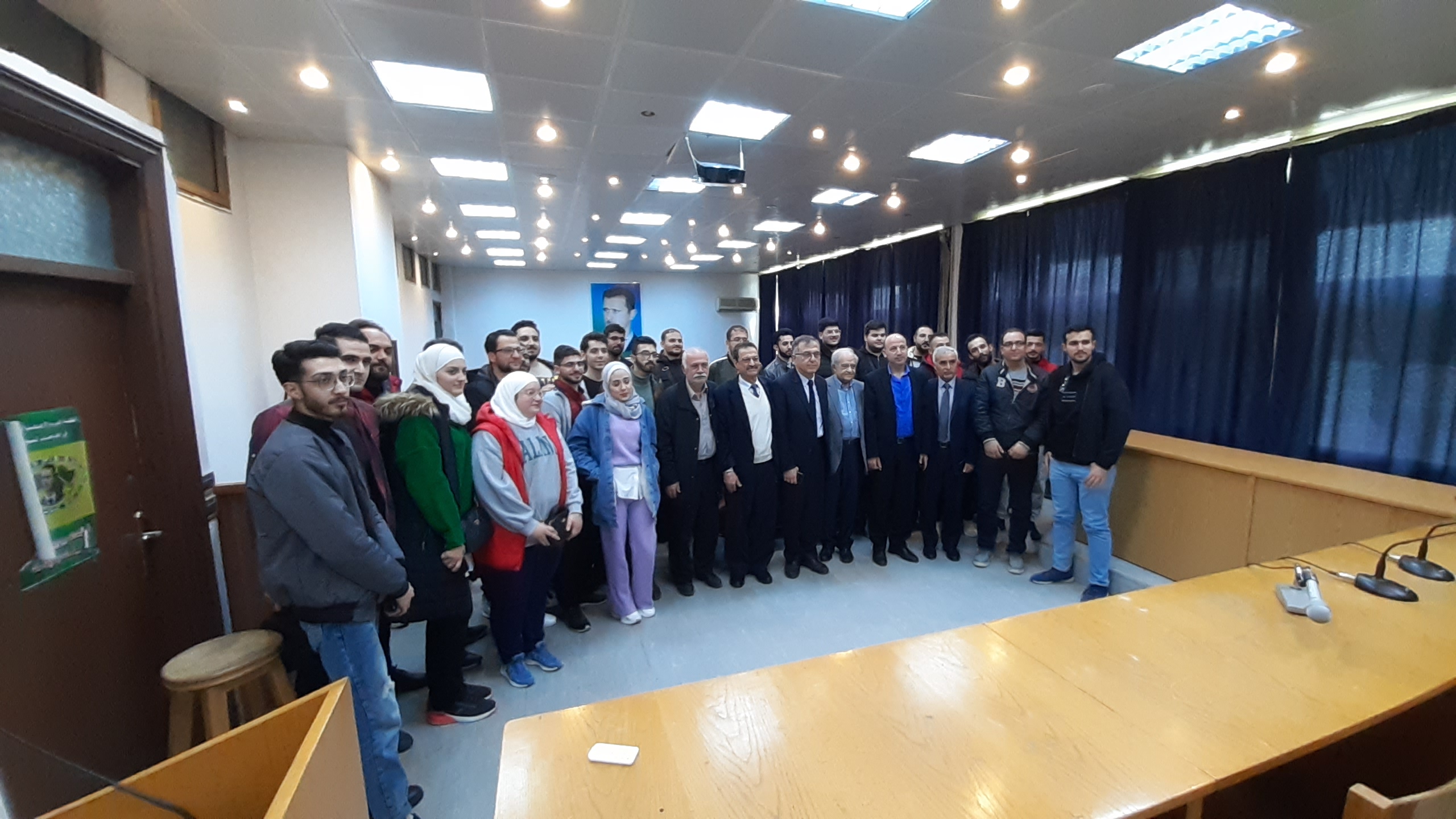  رحلة علمية من الجامعة الدولية الخاصة للعلوم والتكنولوجيا لكلية الهندسة المدنية بجامعة تشرين للاطلاع على آثار الزلزال