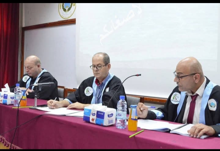 مقتطفات من المناقشة العلنية لرسالة الماجستير القتها الطالبة حلا زليخة في قاعة المؤتمرات في رحاب كلية الزراعة 